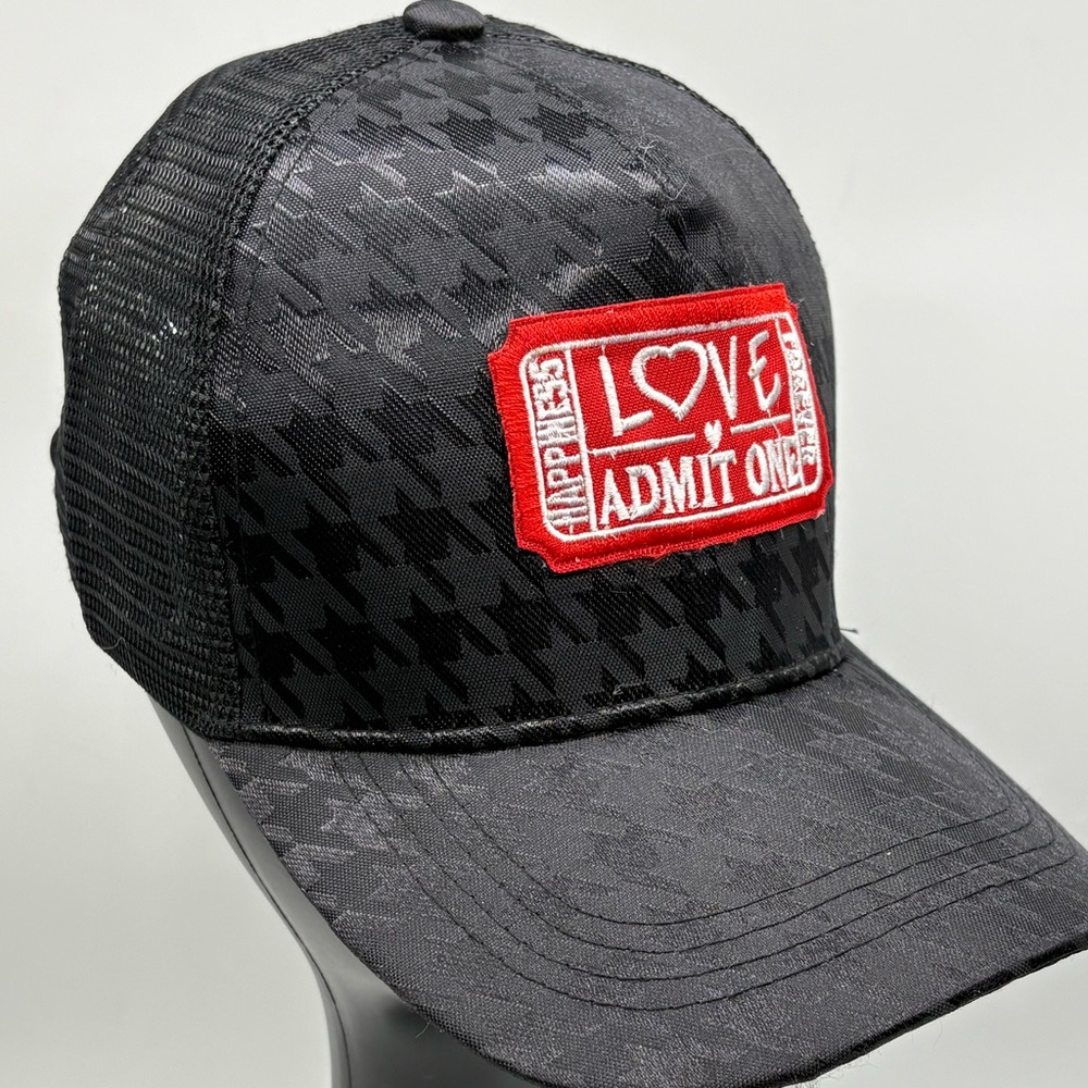 Love Admit One Women's Houndstooth Trucker - Picture 3 of 5